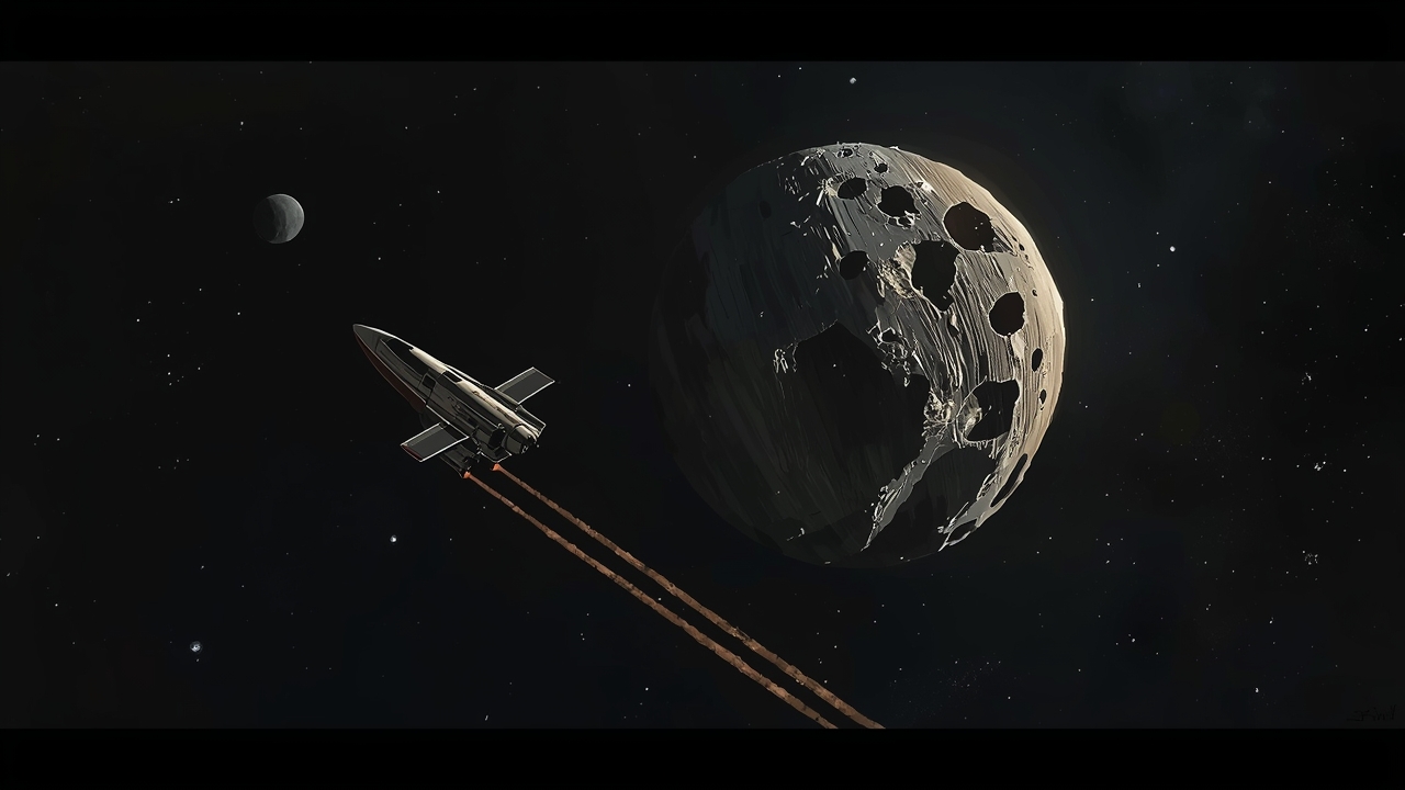 ESA probe Hera approaches asteroid system Didymos