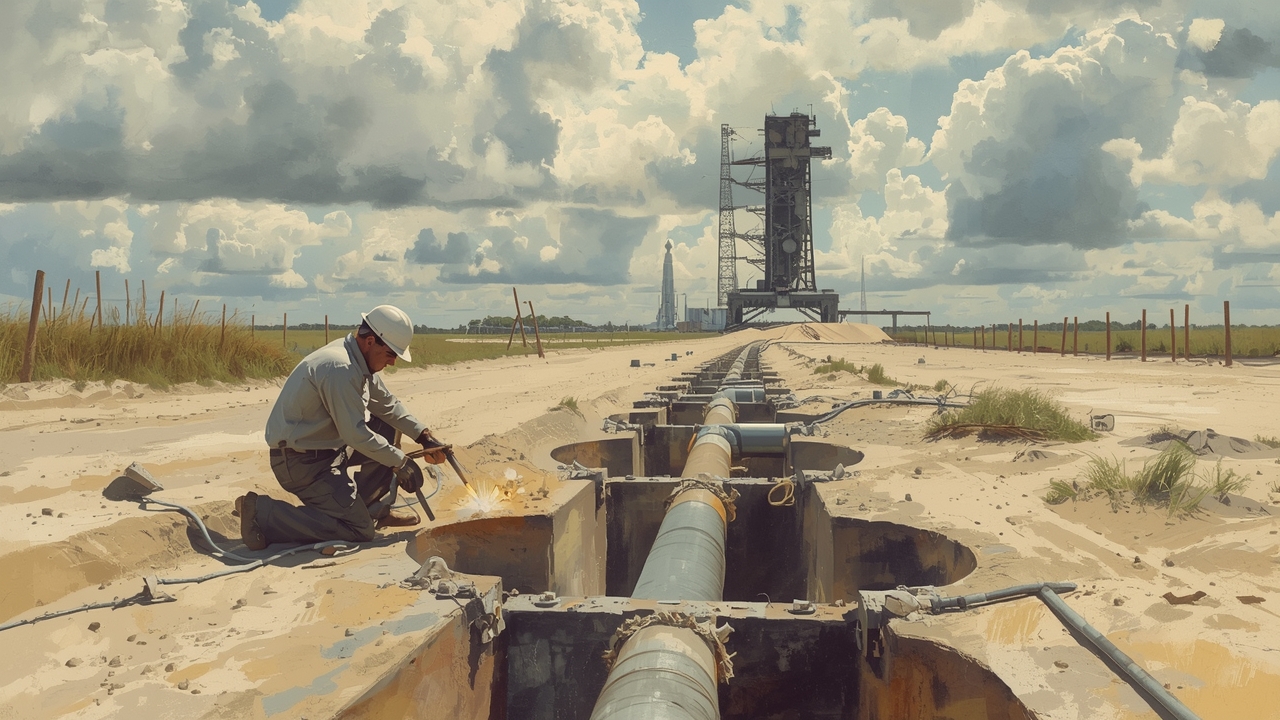 Pipeline construction underway to fuel SpaceX launches